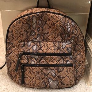 Steve Madden snake print backpack